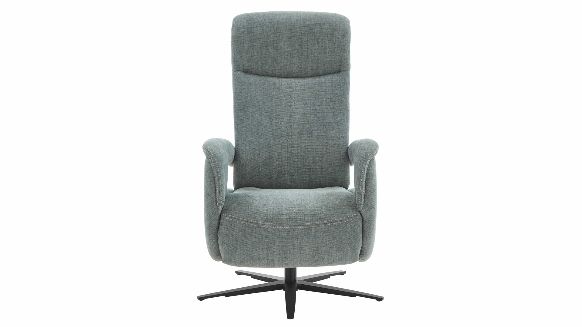 Relaxsessel OrthoSedis aus Stoff in Grau OrthoSedis OS-PP1175 - Relaxsessel stahlfarbener Bezug Milan & schwarzer Alu-Sternfuß