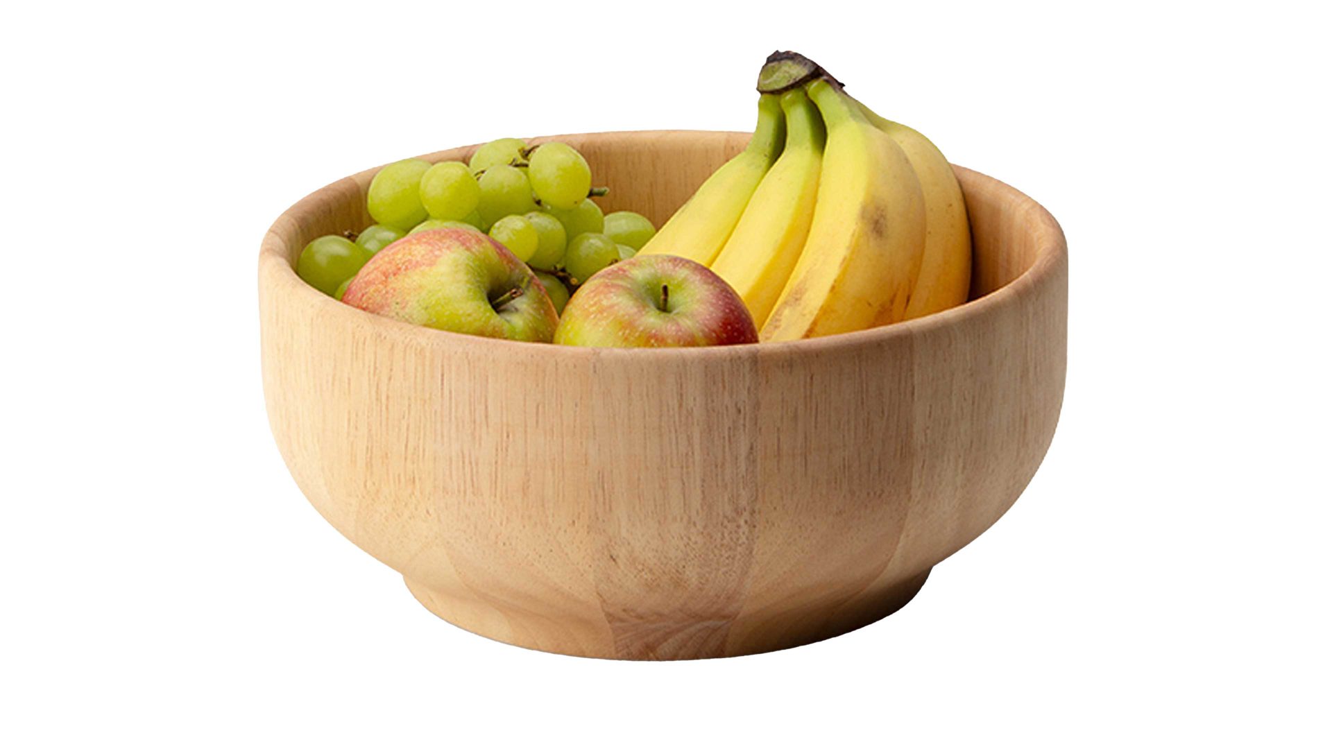 Schüssel Continenta aus Holz in Holzfarben CONTINENTA Holz-Schüssel Gummibaumholz - Durchmesser ca. 26 cm