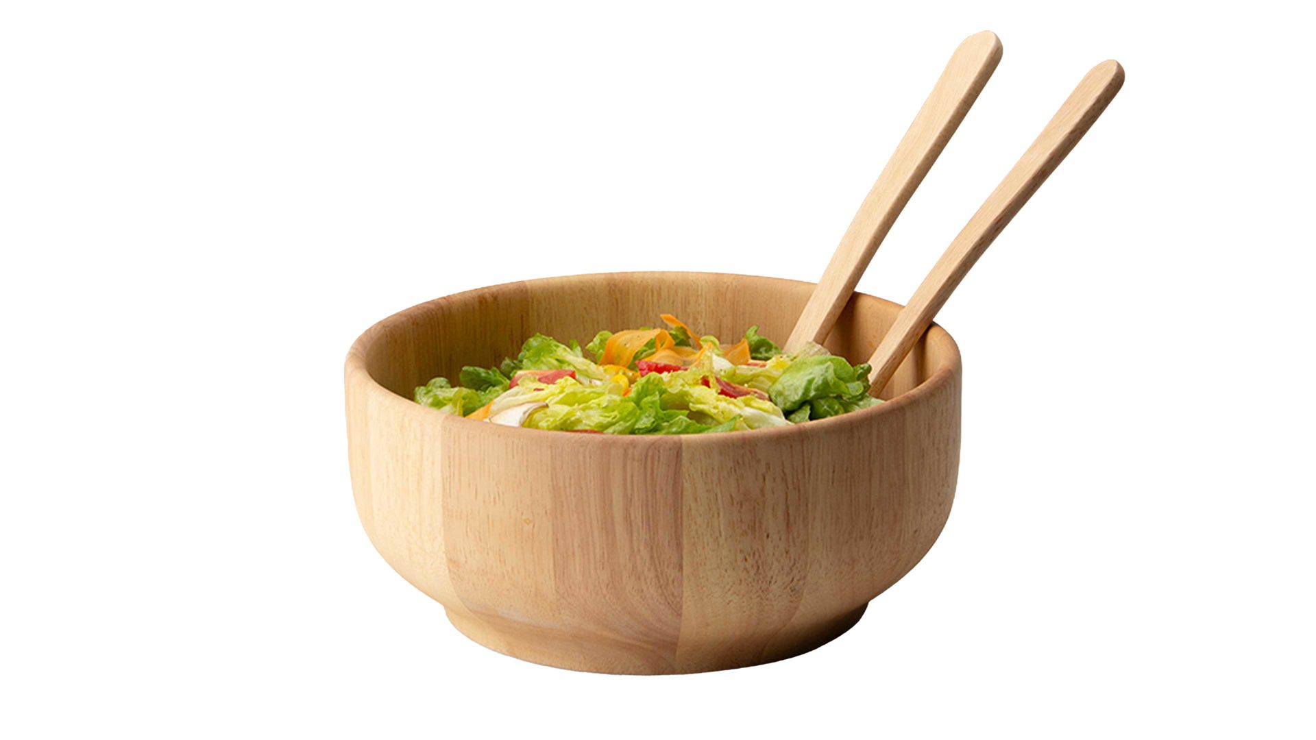 Schüssel Continenta aus Holz in Holzfarben CONTINENTA Holz-Schüssel Gummibaumholz - Durchmesser ca. 26 cm