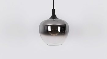 Tischleuchte Globo lighting aus Glas in Schwarz GLOBO Lampe-Serie Maxy - Tischleuchte Rauchglas & mattschwarzes Metall - Höhe ca. 54 cm