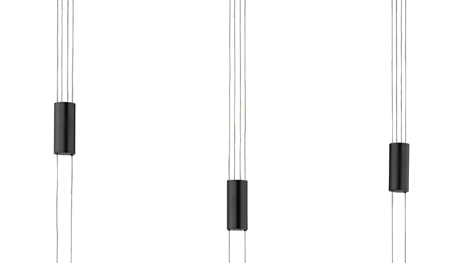 Pendelleuchte Fh fischer & honsel aus Glas in Schwarz FH Pendelleuchte bzw. Hängelampe Arosa Rauchglas & sandschwarzes Metall - Länge ca. 98 cm