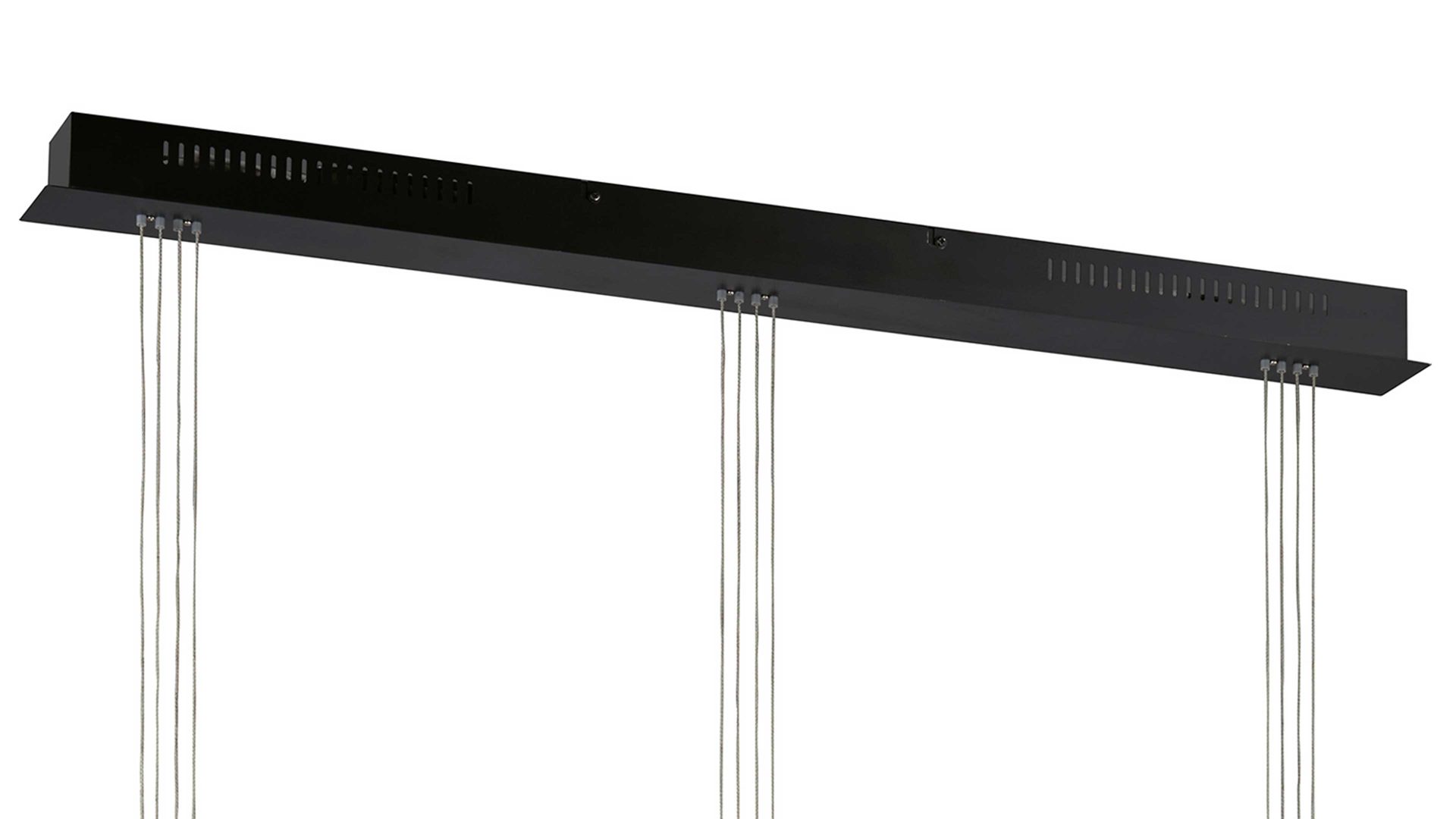 Pendelleuchte Fh fischer & honsel aus Glas in Schwarz FH Pendelleuchte bzw. Hängelampe Arosa Rauchglas & sandschwarzes Metall - Länge ca. 98 cm