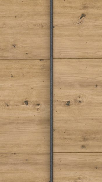 Kleiderschrank Rauch aus Holz in Holzfarben rauch ORANGE Apollon - Schwebetürenschrank Eiche Artisan - Breite ca. 226 cm