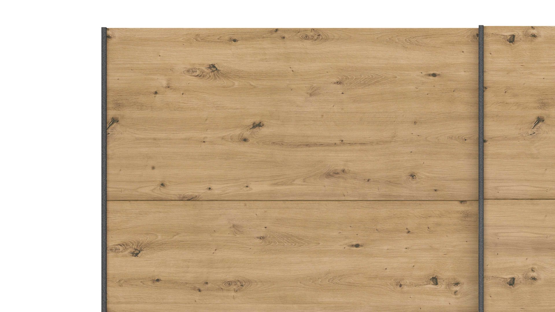 Kleiderschrank Rauch aus Holz in Holzfarben rauch ORANGE Apollon - Schwebetürenschrank Eiche Artisan - Breite ca. 226 cm