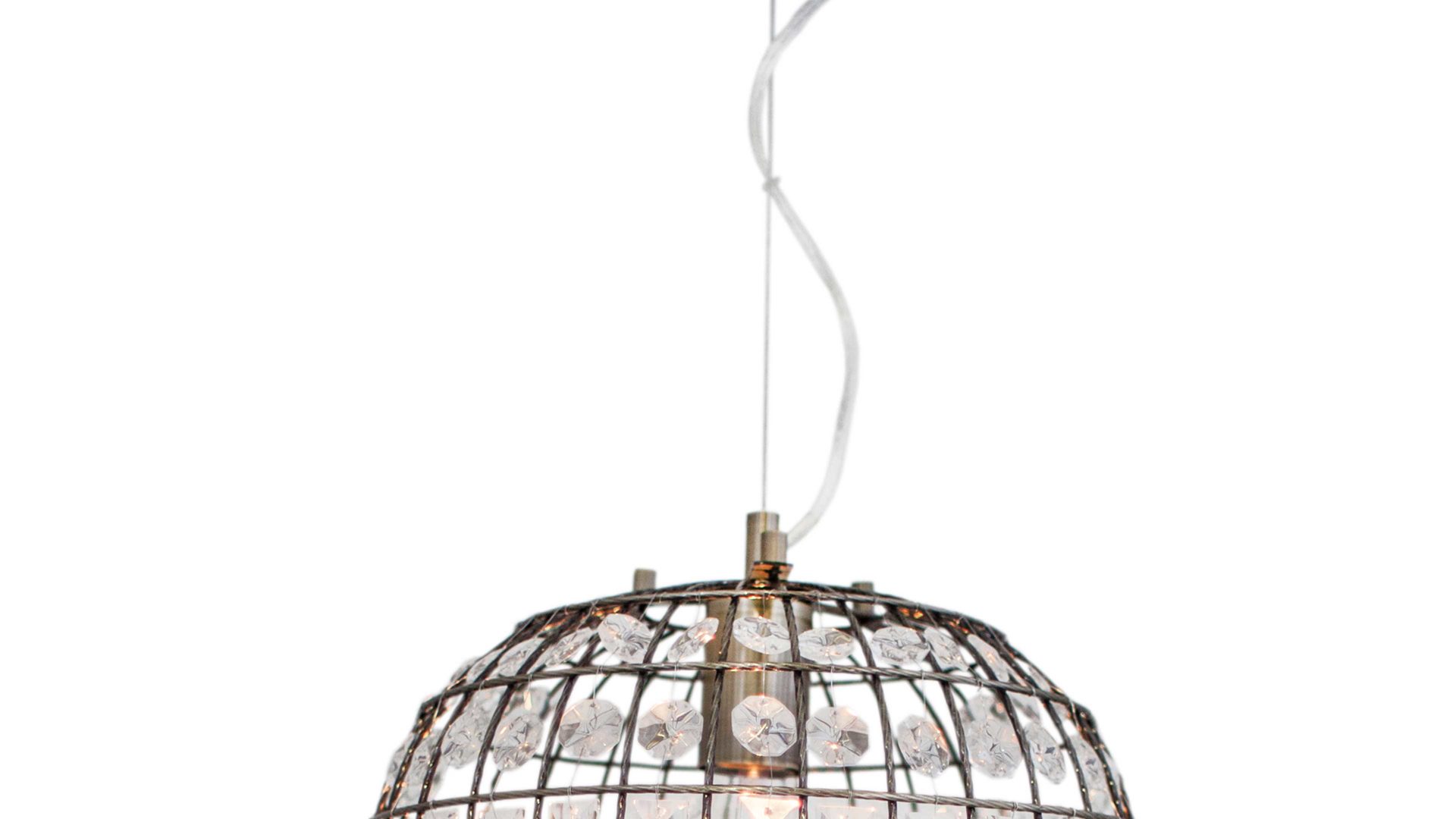 Pendelleuchte By rydens aus Glas in Transparent BY RYDÉNS Leuchten Serie Amadeus - Hängeleuchte Glas in Antikoptik - Durchmesser ca. 30 cm