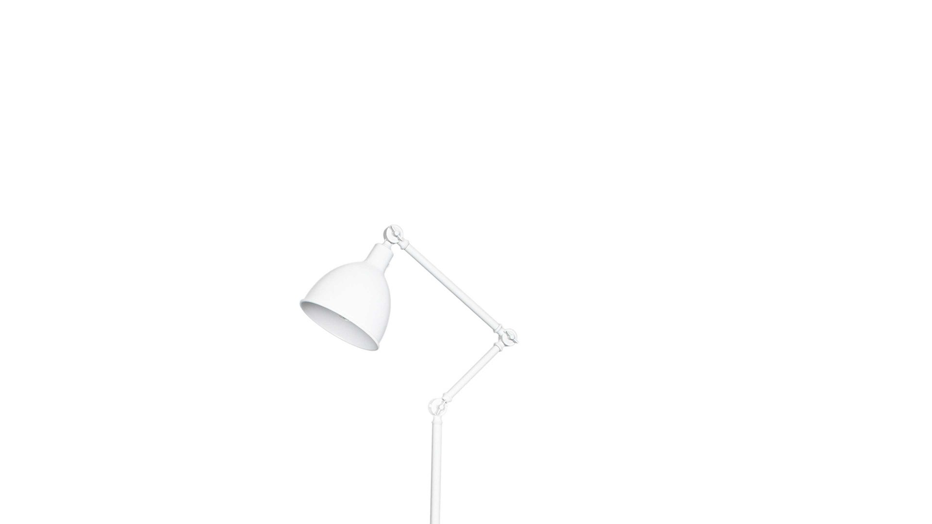 Stehleuchte By rydens aus Metall in Weiß BY RYDÉNS Leuchten Serie Bazar - Stehleuchte weißes Metall - Höhe ca. 145 cm