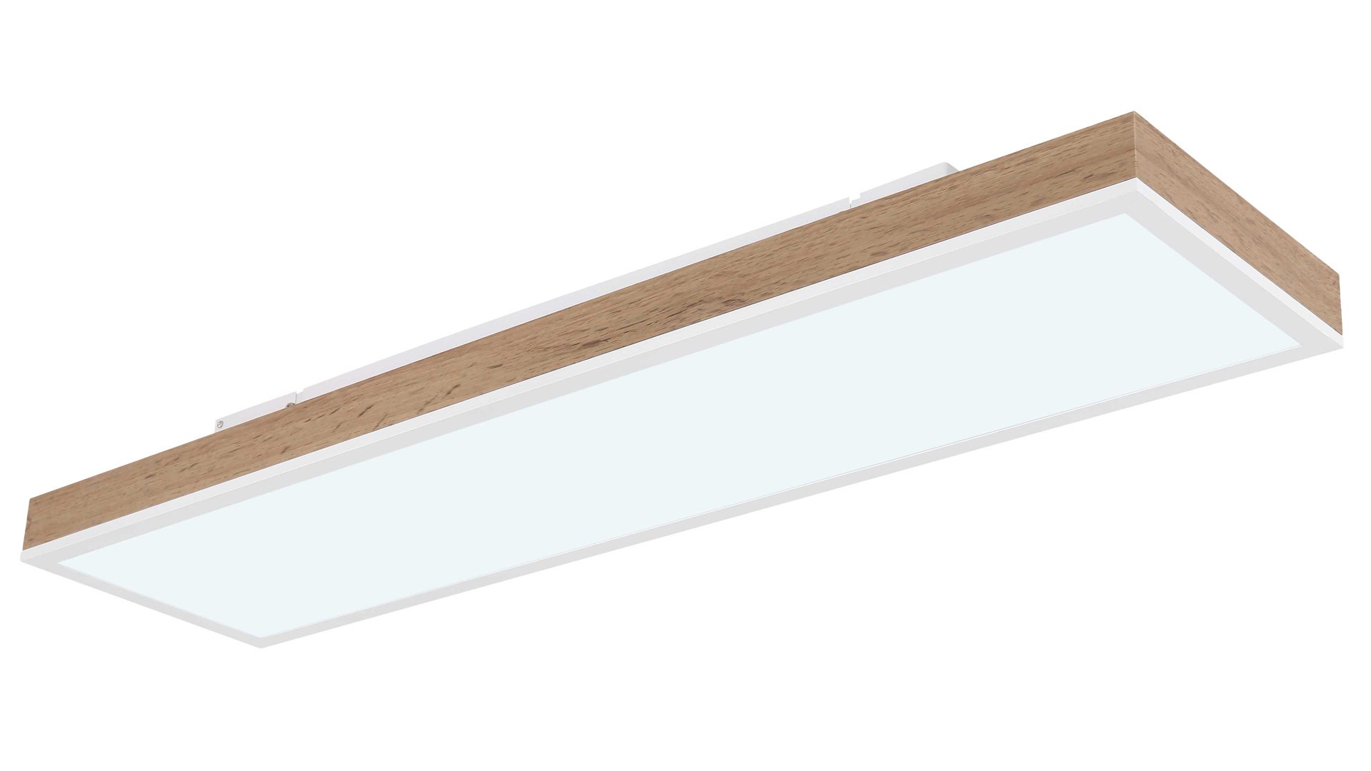 Deckenleuchte Globo lighting aus Holz in Holzfarben GLOBO Leuchten Serie Doro - Deckenleuchte mit Farbwechsler Holz & Graphit – Länge ca. 80 cm