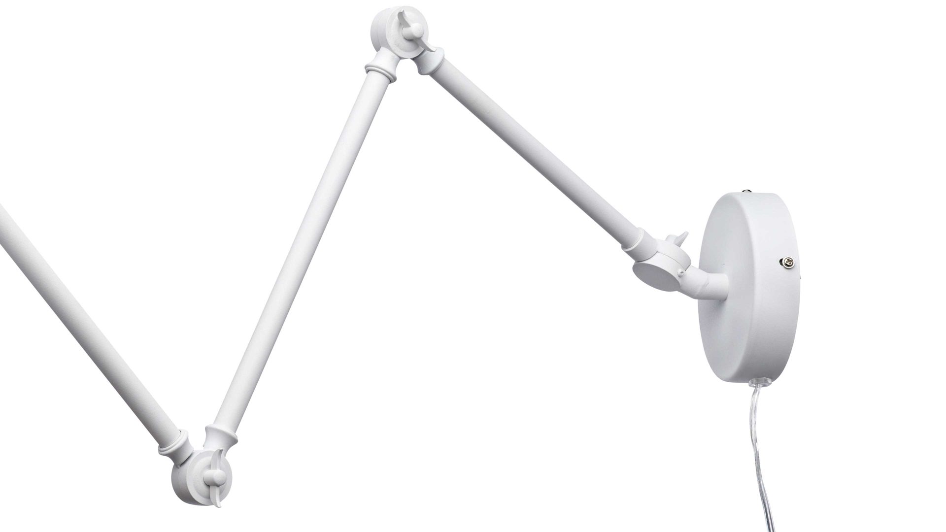 Wandleuchte By rydens aus Metall in Weiß BY RYDÉNS Leuchten Serie Bazar - Wandleuchte weißes Metall - Höhe ca. 38 cm