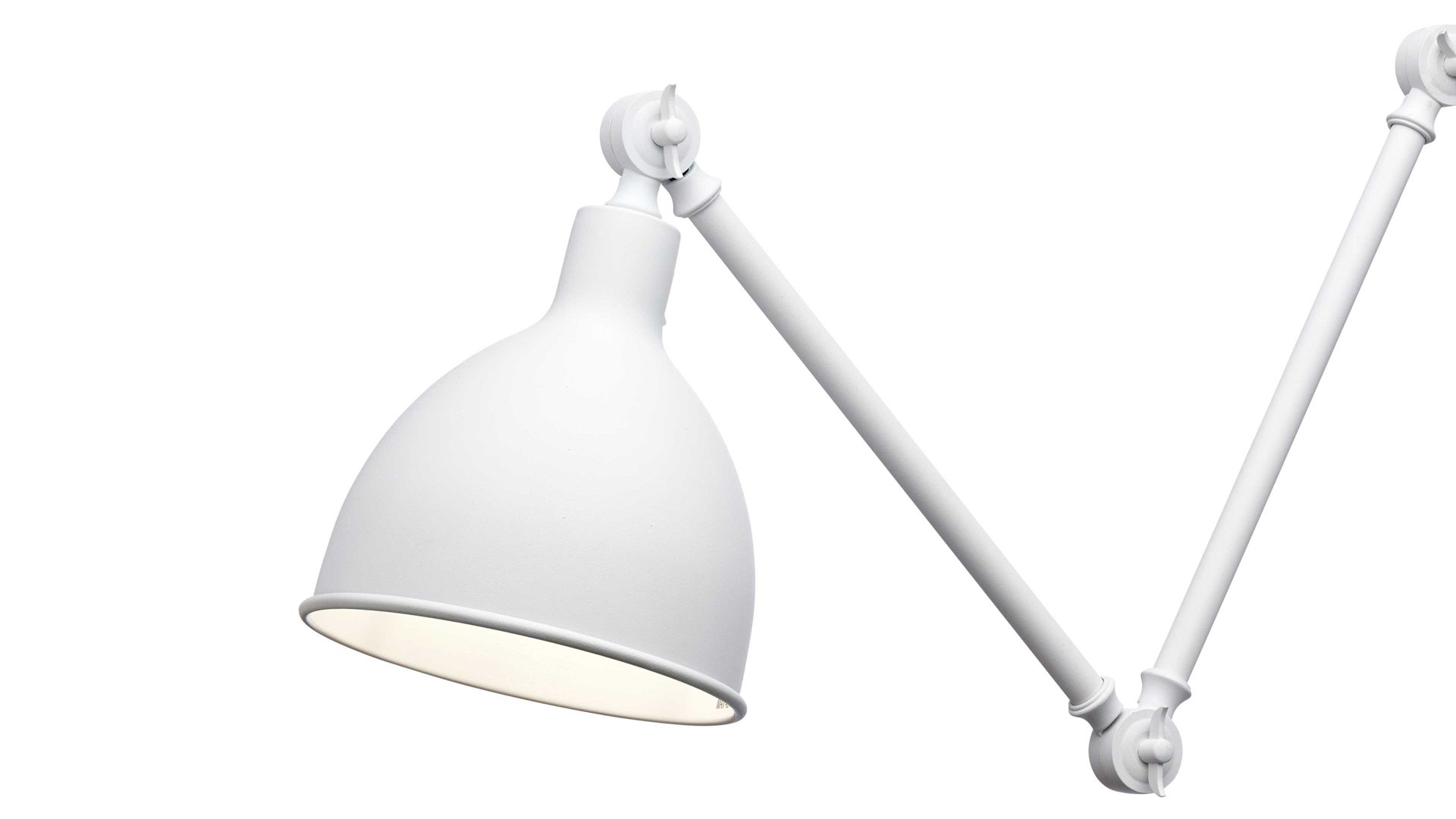 Wandleuchte By rydens aus Metall in Weiß BY RYDÉNS Leuchten Serie Bazar - Wandleuchte weißes Metall - Höhe ca. 38 cm