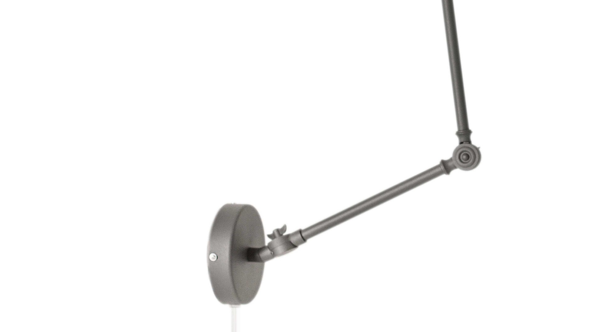 Wandleuchte By rydens aus Metall in Grau BY RYDÉNS Leuchten Serie Bazar - Wandleuchte graues Metall - Höhe ca. 38 cm