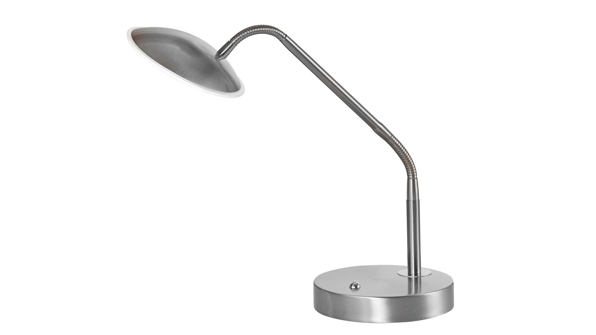 Tischleuchte Fh fischer & honsel aus Metall in Nickel FH Leuchten Serie Tralli - Tischlampe auch als Schreibtischleuchte Nickel matt - Höhe ca. 60 cm