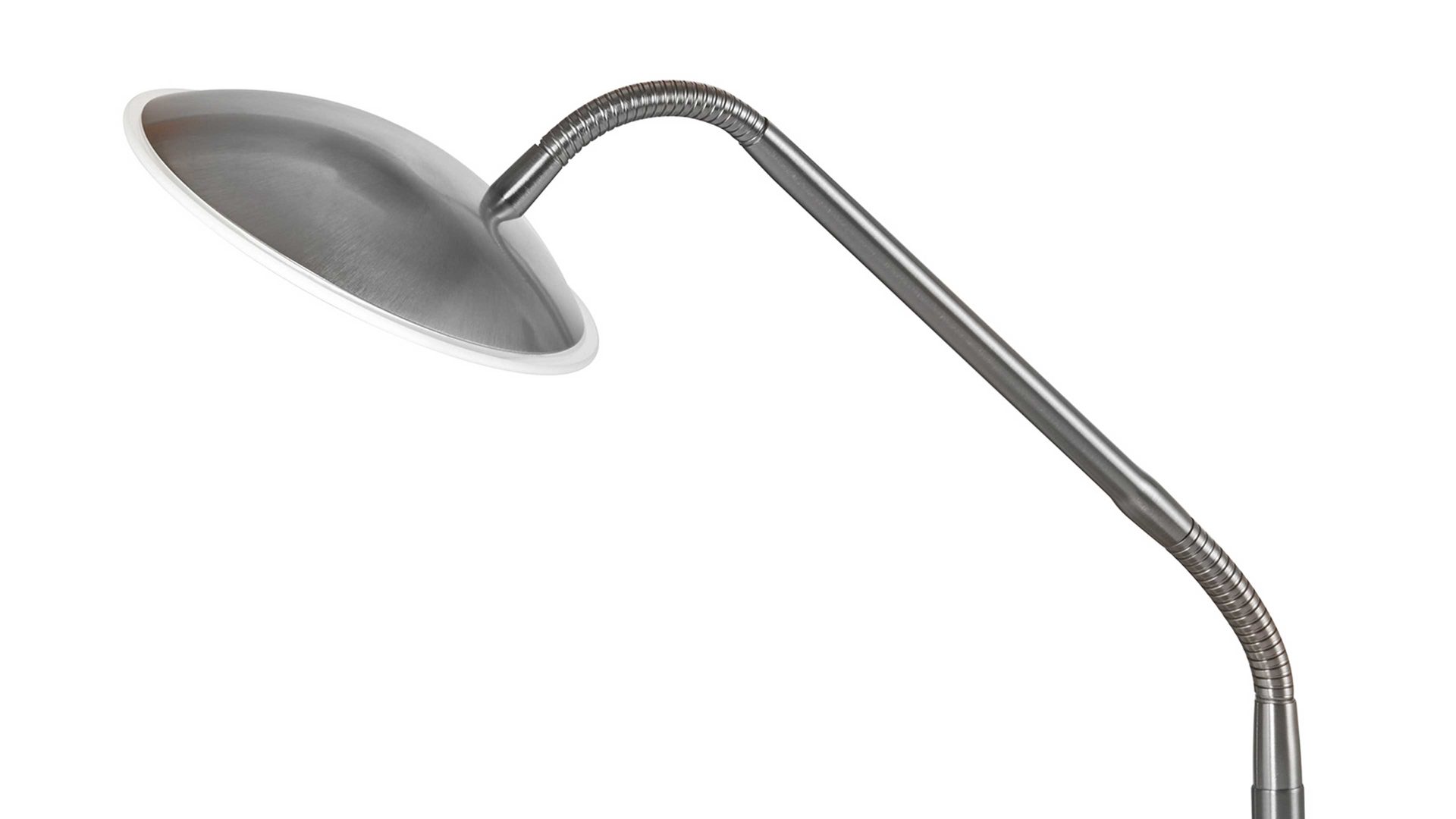 Tischleuchte Fh fischer & honsel aus Metall in Nickel FH Leuchten Serie Tralli - Tischlampe auch als Schreibtischleuchte Nickel matt - Höhe ca. 60 cm