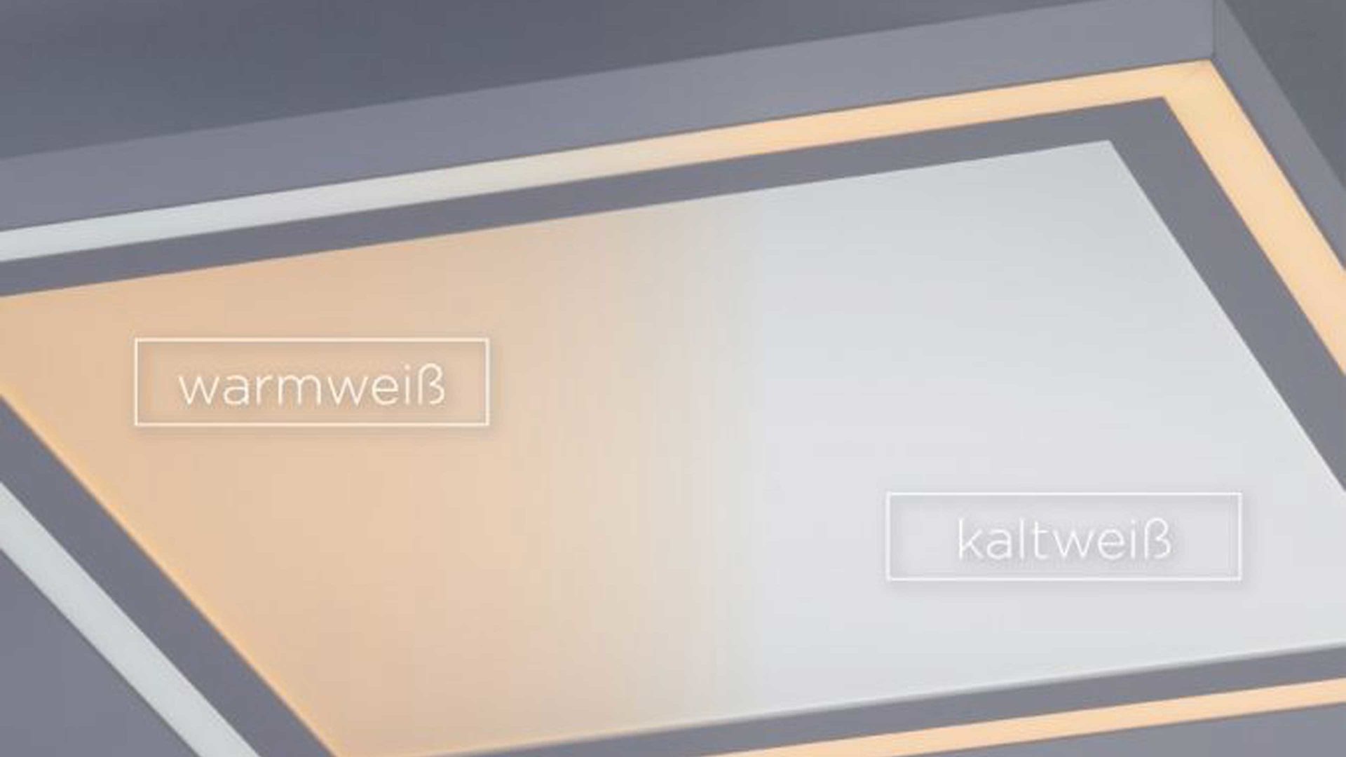 Deckenleuchte Just light. (leuchtendirekt) aus Metall in Hellgrau JUST LIGHT. Leuchten Serie Edging - Deckenlampe stahlfarbenes Metall - ca. 46 x 46 cm