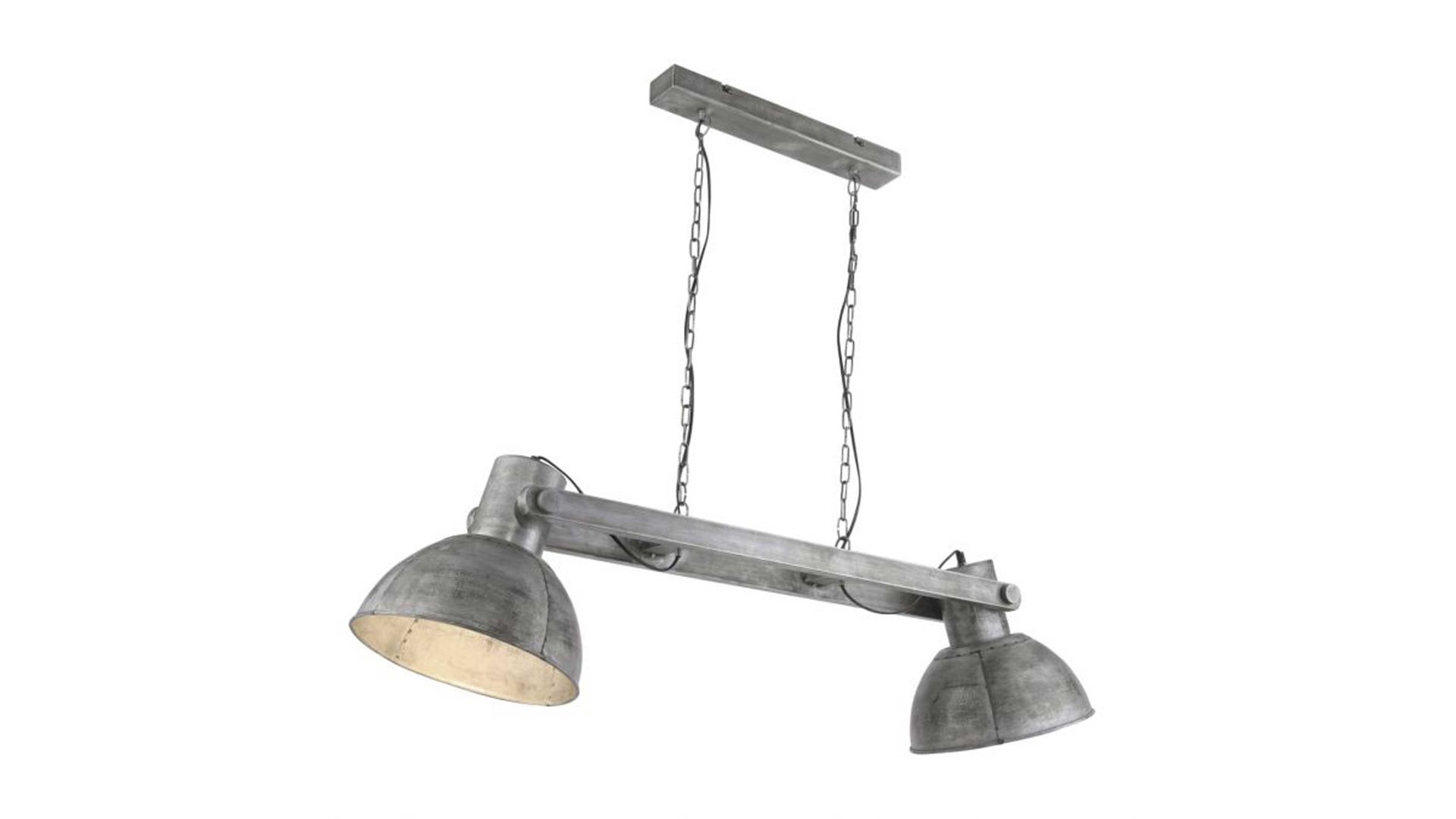 Pendelleuchte Just light. (leuchtendirekt) aus Metall in Metallfarben JUST LIGHT. Leuchten Serie Samia - Hängelampe eisenfarbenes Metall – Länge ca. 110 cm