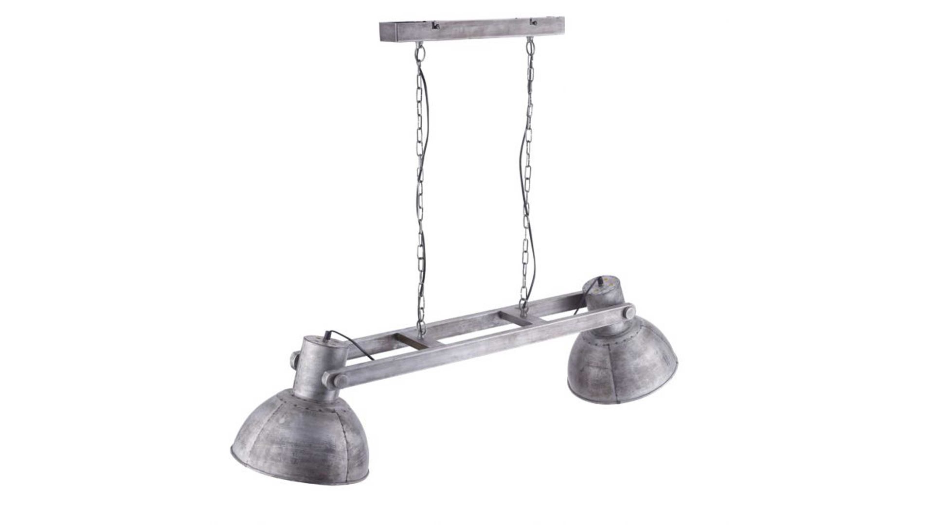 Pendelleuchte Just light. (leuchtendirekt) aus Metall in Metallfarben JUST LIGHT. Leuchten Serie Samia - Hängelampe eisenfarbenes Metall – Länge ca. 110 cm