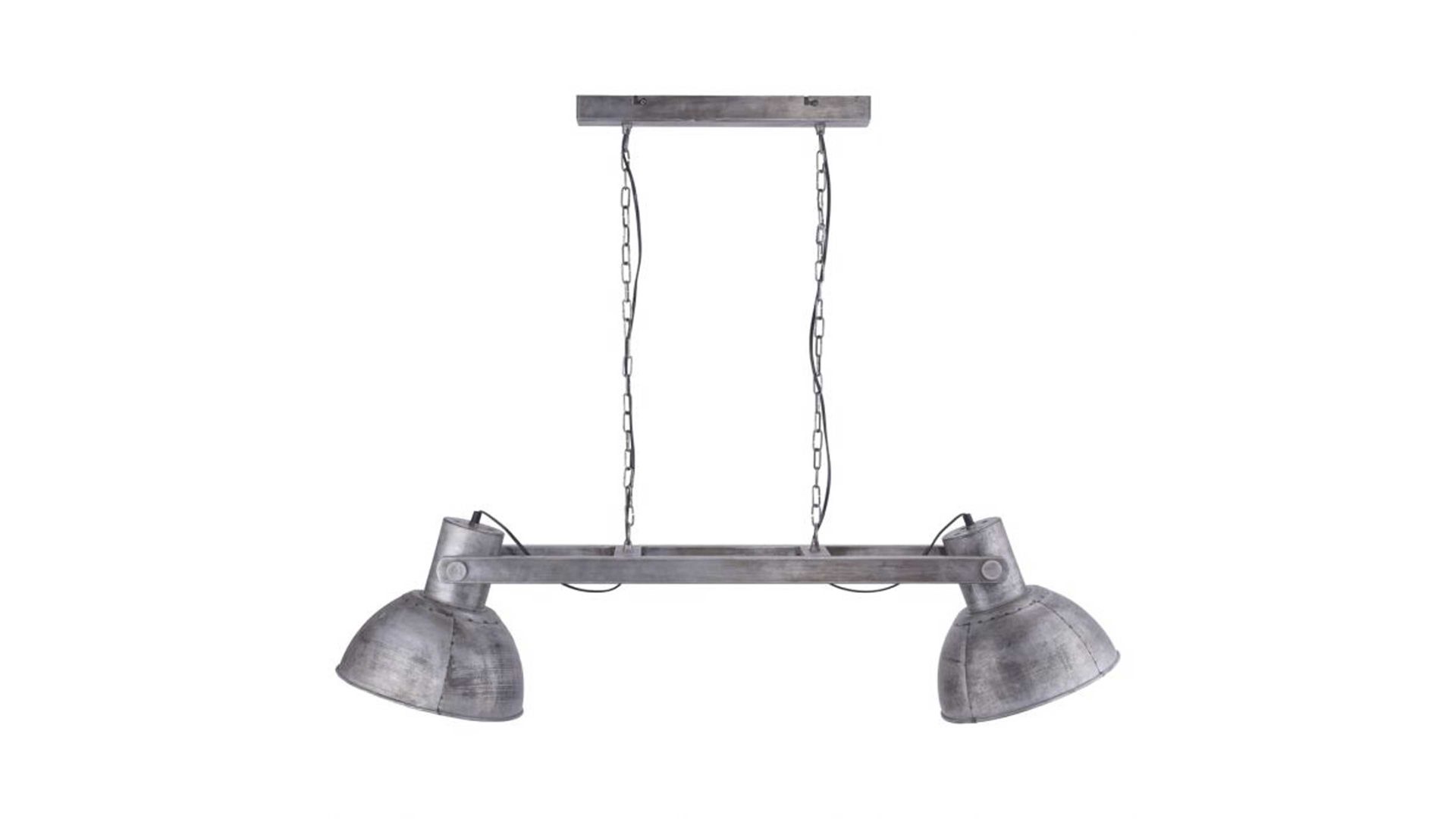 Pendelleuchte Just light. (leuchtendirekt) aus Metall in Metallfarben JUST LIGHT. Leuchten Serie Samia - Hängelampe eisenfarbenes Metall – Länge ca. 110 cm