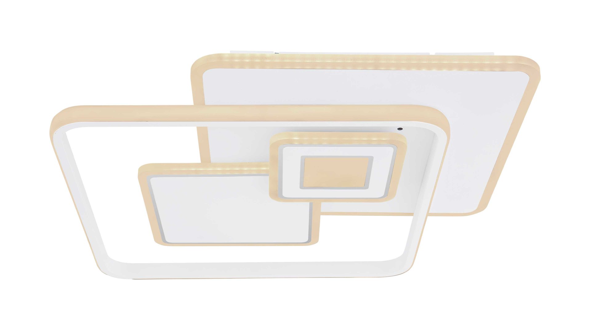 Deckenleuchte Globo lighting aus Metall in Weiß GLOBO Leuchten Serie Roderick - Deckenlampe als SmartLight weißes Metall & opalfarbenes Acryl - ca. 50 x 50 cm