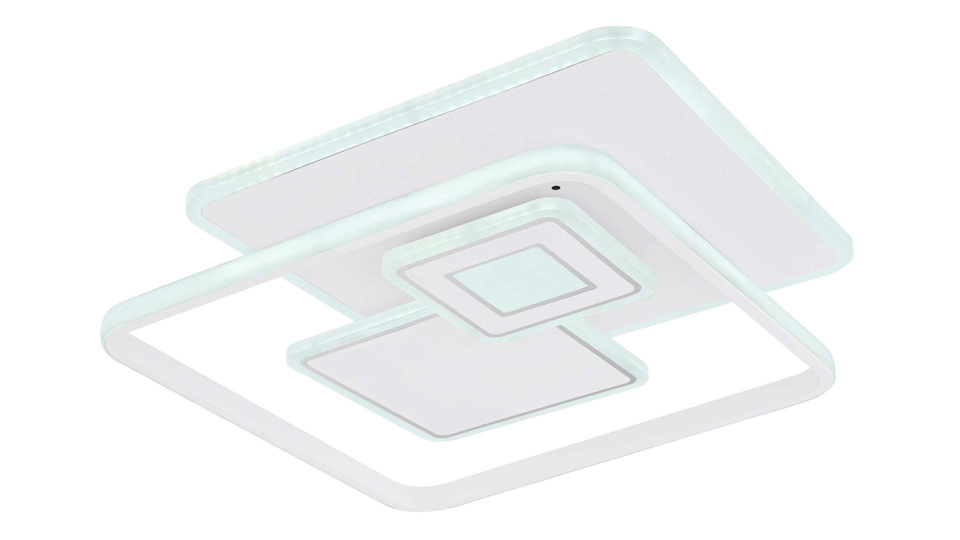 Deckenleuchte Globo lighting aus Metall in Weiß GLOBO Leuchten Serie Roderick weißes Metall & opalfarbenes Acryl - ca. 50 x 50 cm