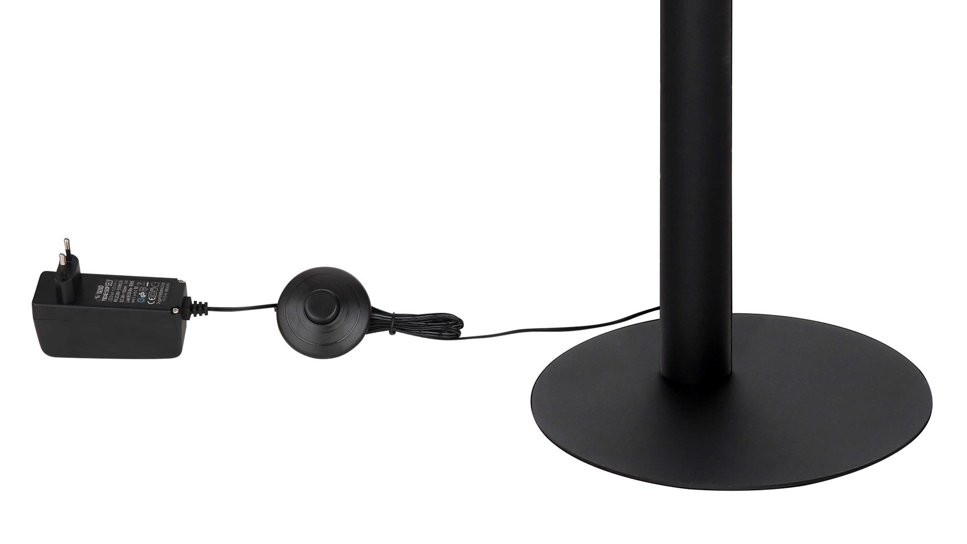 Stehleuchte Globo lighting aus Metall in Schwarz GLOBO Stehleuchte Bizzy mit Smart Home Funktion schwarzes Metall - Höhe ca. 187 cm