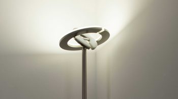 Stehleuchte Just light. (leuchtendirekt) aus Metall in Metallfarben JUST LIGHT. Leuchten Serie LOLAsmart - Deckenfluter Rocco stahlfarbenes Metall - Höhe ca. 181 cm