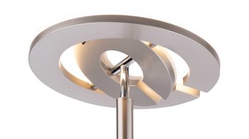 Stehleuchte Just light. (leuchtendirekt) aus Metall in Metallfarben JUST LIGHT. Leuchten Serie LOLAsmart - Deckenfluter Rocco stahlfarbenes Metall - Höhe ca. 181 cm