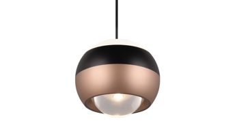 Pendelleuchte Trio lighting for you aus Metall in Schwarz TRIO Leuchten Serie Orbit - Hängelampe mattschwarzes Metall - Länge ca. 150 cm