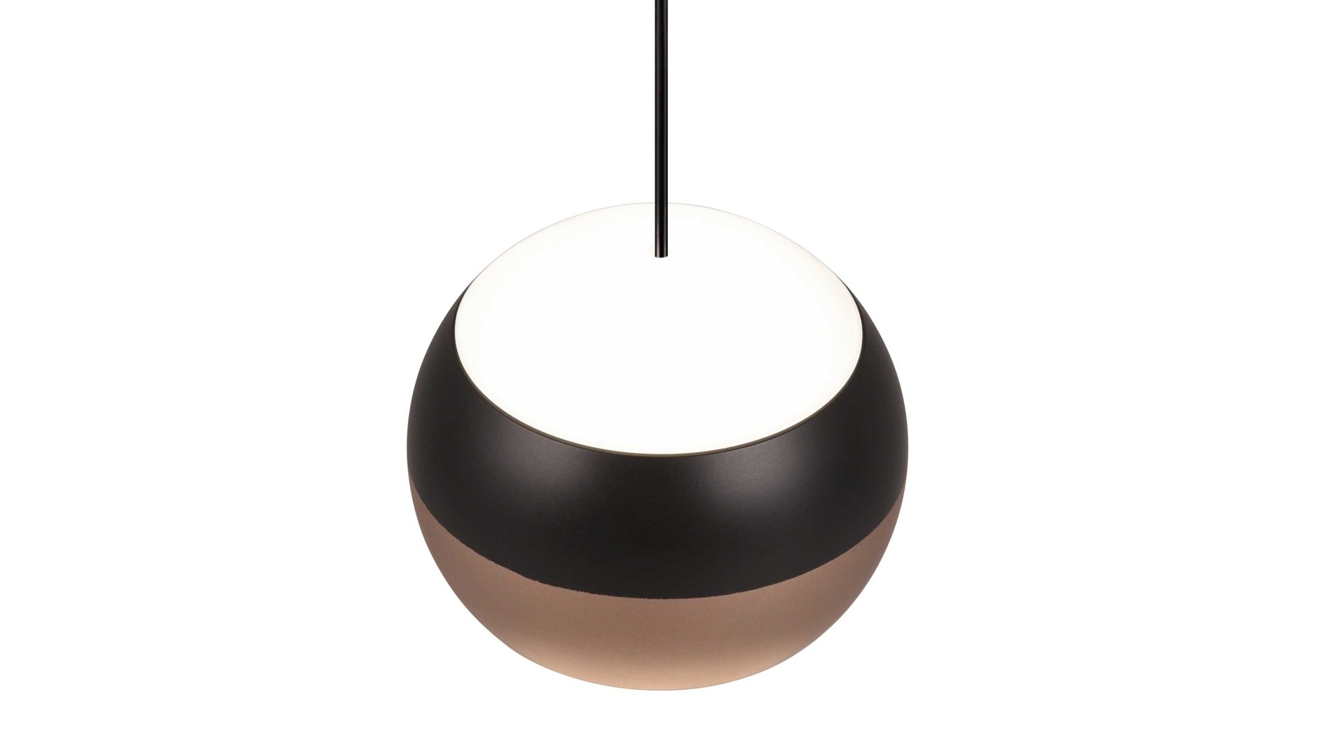 Pendelleuchte Trio lighting for you aus Metall in Schwarz TRIO Leuchten Serie Orbit - Hängelampe mattschwarzes Metall - Länge ca. 150 cm