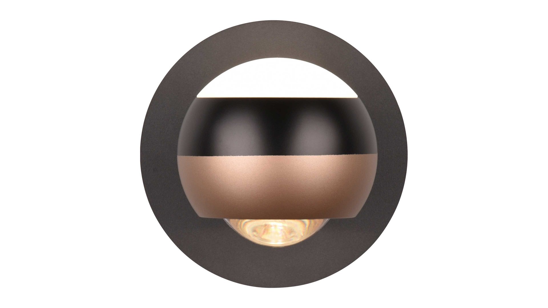 Wandleuchte Trio lighting for you aus Metall in Schwarz TRIO Leuchten Serie Orbit - Wandspot mattschwarzes Metall - Durchmesser ca. 14 cm