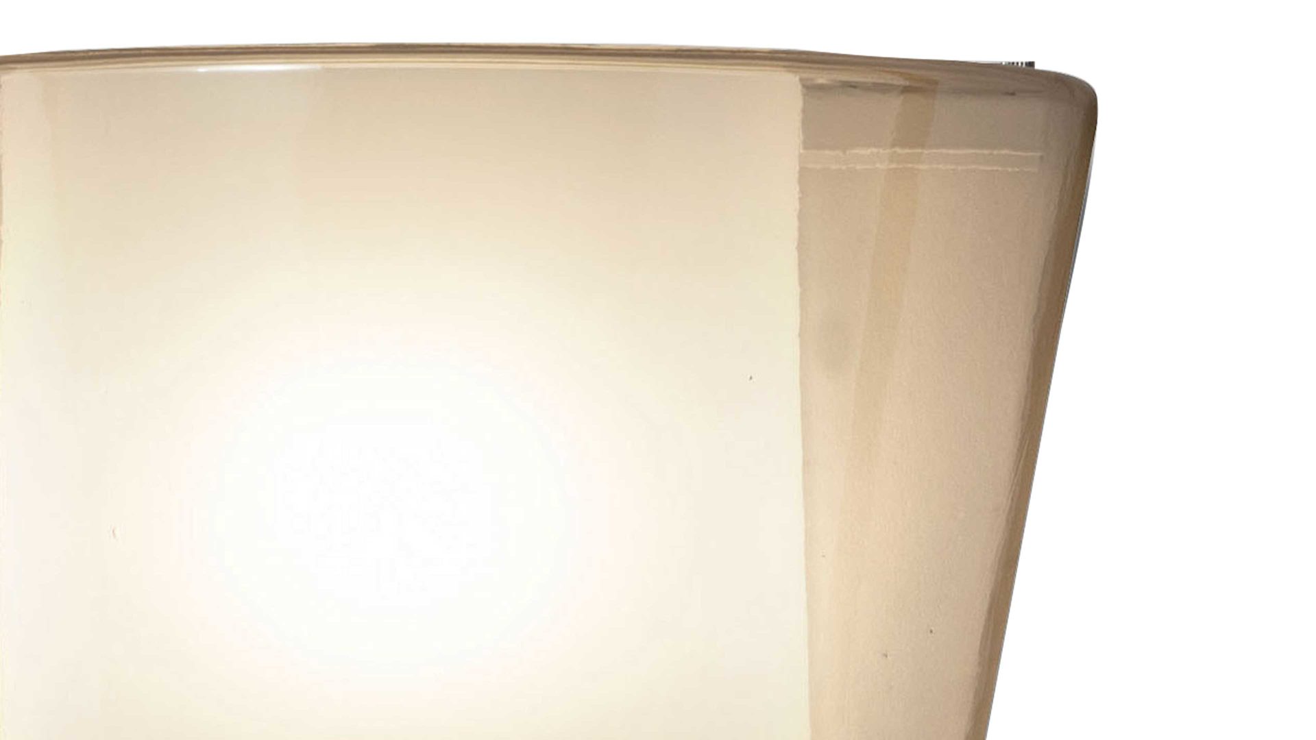 Wandleuchte Fabas luce s.p.a. aus Glas in Hellbraun FABAS LUCE Leuchten Serie Viki amberfarbenes Glas - Höhe ca. 24 cm