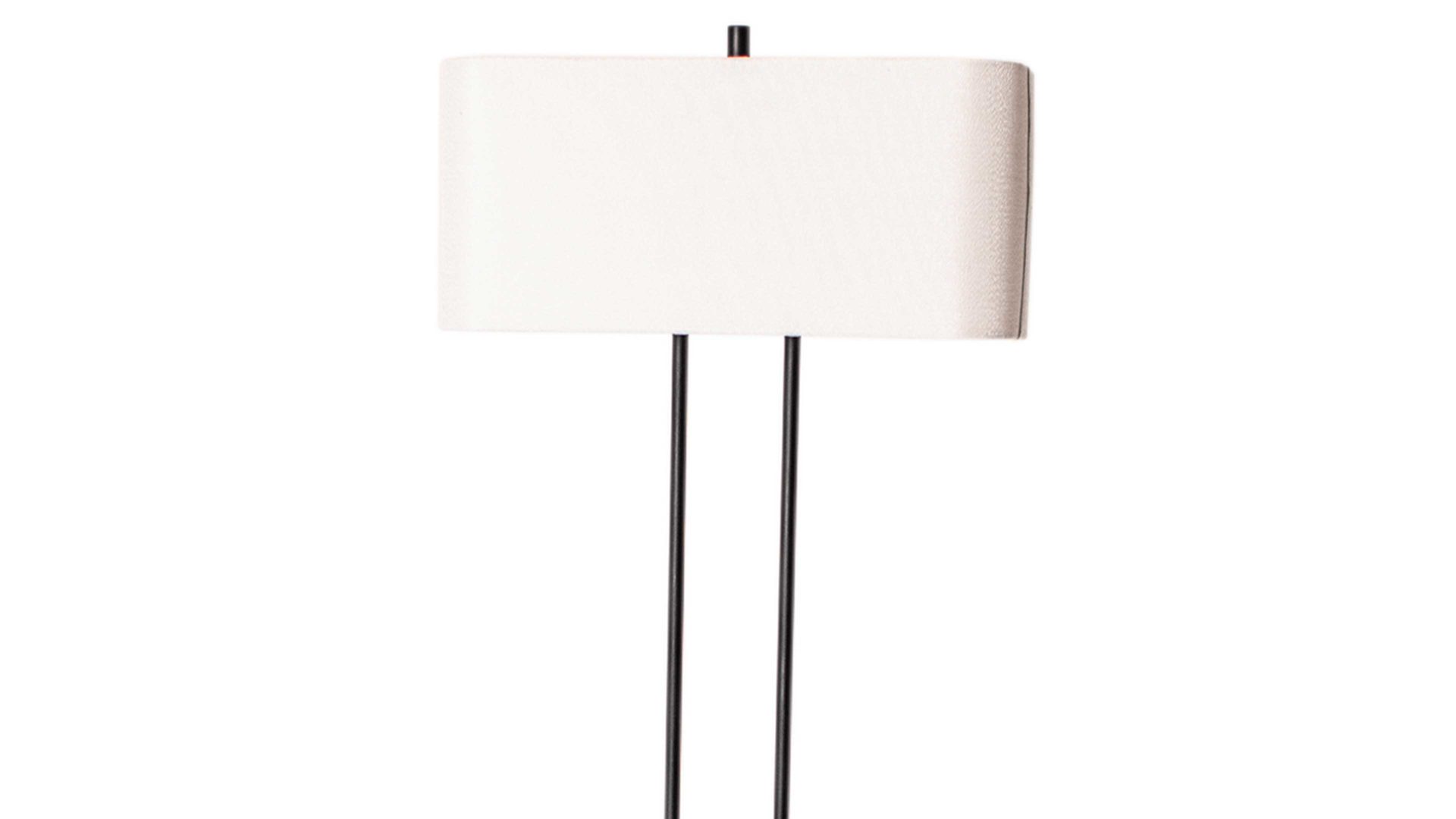 Stehleuchte By rydens aus Stoff in Schwarz BY RYDÉNS Leuchten Serie Luton - Stehleuchte Weiß & Schwarz - Höhe ca. 150 cm