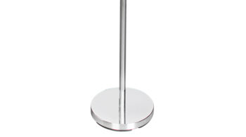 Stehleuchte By rydens aus Textil in Weiß BY RYDÉNS Leuchten Serie Orlando - Stehleuchte Weiß & Chromfarben - Höhe ca. 157 cm