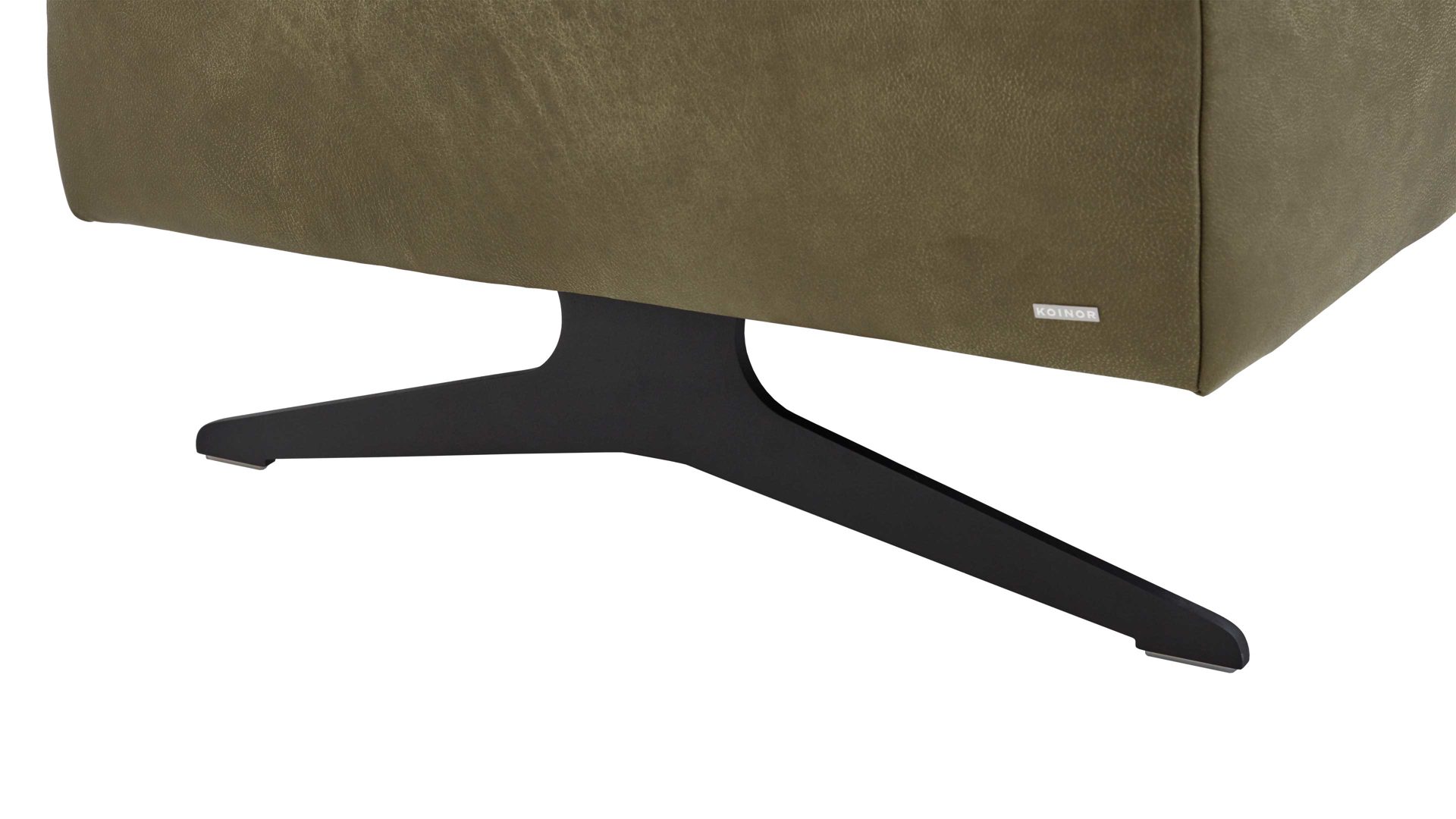 Ecksofa Koinor aus Leder in Grün KOINOR Polsterecke Vineto grüner Lederbezug India & Schwertkufen - ca.  207 x 272 cm