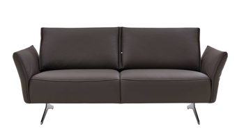 2,5-Sitzer Koinor aus Leder in Braun KOINOR Vineto - 2,5-Sitzer carbonefarbenes Leder Bull & Schwertkufen - Breite ca. 196 cm
