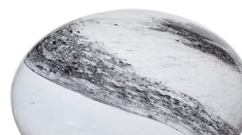 Tischleuchte By rydens aus Glas in Schwarz BY RYDÉNS Leuchten Serie Mira - Tischleuchte Schwarz & Weiß - Durchmesser ca. 20 cm