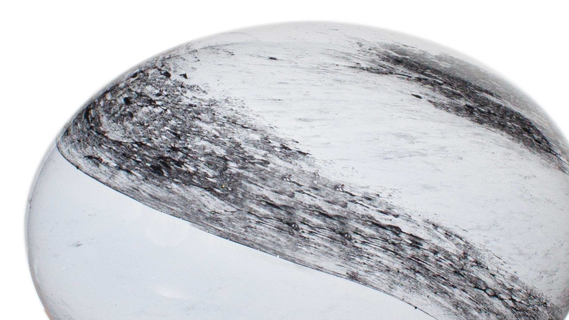 Tischleuchte By rydens aus Glas in Schwarz BY RYDÉNS Leuchten Serie Mira - Tischleuchte Schwarz & Weiß - Durchmesser ca. 20 cm