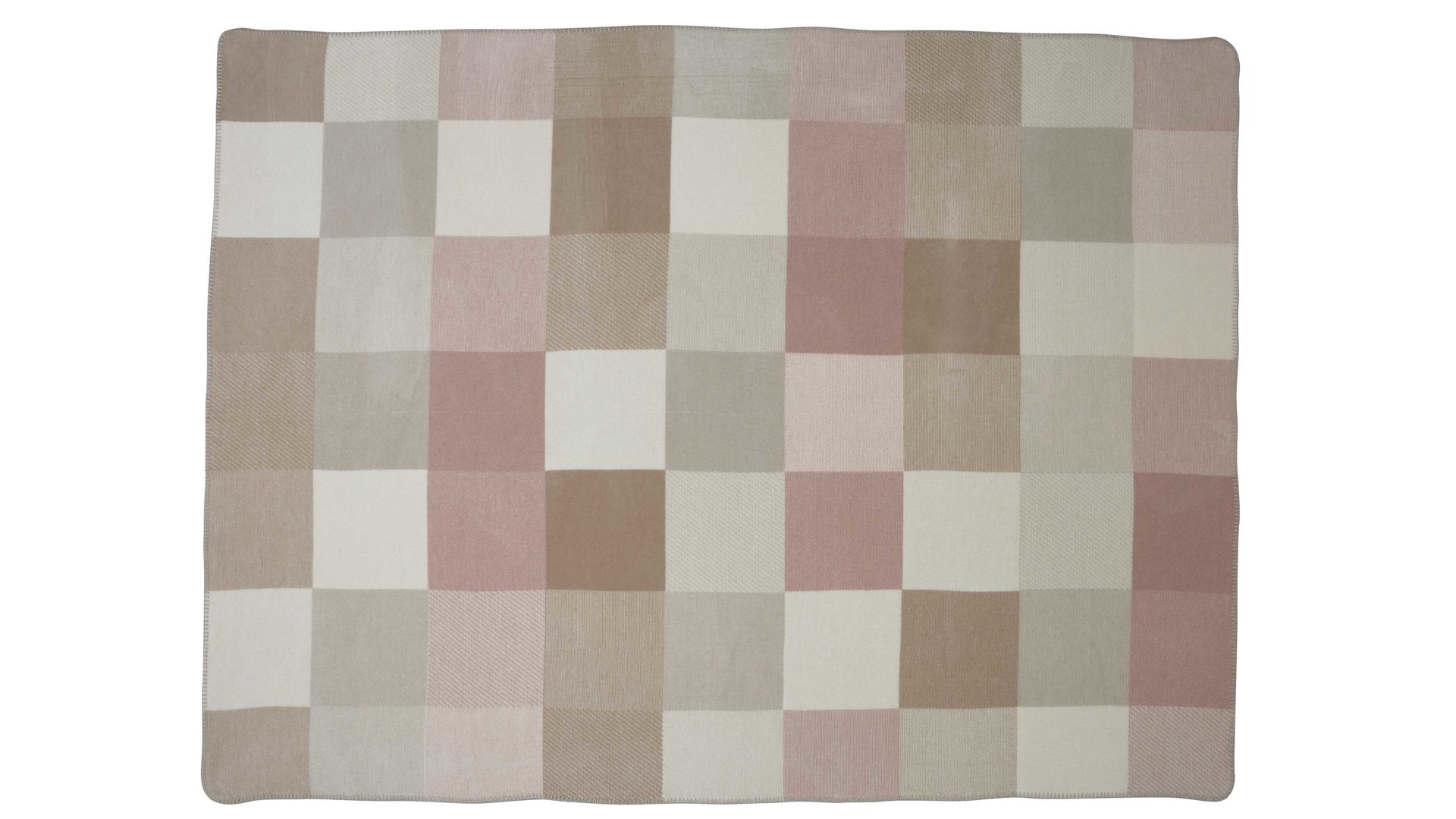 Wohndecke Interliving aus Mischgewebe in Rosa Interliving Wohndecke Serie 9114 Classic Lotus – ca. 150 x 200 cm