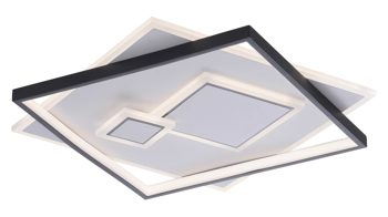 Deckenleuchte Paul neuhaus aus Metall in Weiß Paul Neuhaus Leuchten Serie Mailak weißes & schwarzes Metall - ca. 57 x 57 cm