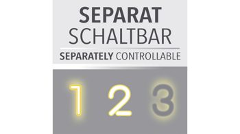 Deckenleuchte Paul neuhaus aus Metall in Weiß Paul Neuhaus Leuchten Serie Mailak weißes & schwarzes Metall - ca. 98 x 30 cm