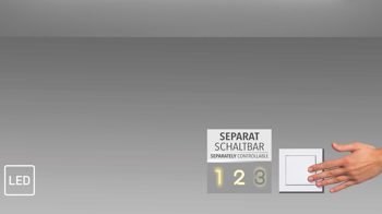 Deckenleuchte Paul neuhaus aus Metall in Weiß Paul Neuhaus Leuchten Serie Mailak weißes & schwarzes Metall - ca. 98 x 30 cm