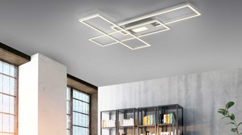 Deckenleuchte Just light. (leuchtendirekt) aus Metall in Metallfarben JUST LIGHT. Leuchten Serie Asmin - Deckenleuchte Metall - Länge ca. 99 cm