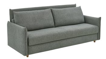Schlafsofa Bali aus Stoff in Grün Schlafsofa Grande grüner Bezug 2505 & Holzfüße - Breite ca. 229 cm