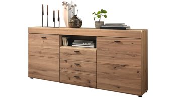 Sideboard Wohn-concept aus Holz in Holzfarben Wohnmöbel Serie Malaga - Sideboard Altesche - zwei Türen, drei Schubladen, Breite ca. 160 cm