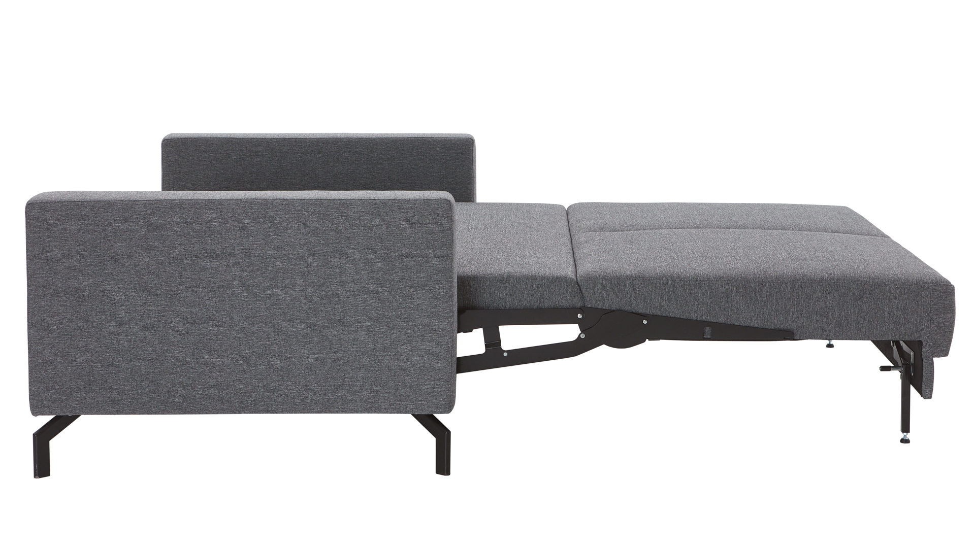 Schlafsofa Nehl aus Stoff in Grau Schlafsofa Florida grauer Bezug Aura - Liegefläche ca. 140 x 200 cm
