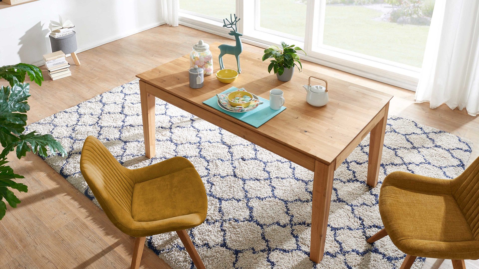 Auszugtisch 3s frankenmöbel aus Holz in Holzfarben 3S frankenmöbel Ausziehtisch Wildeiche - ca. 160 x 90 cm