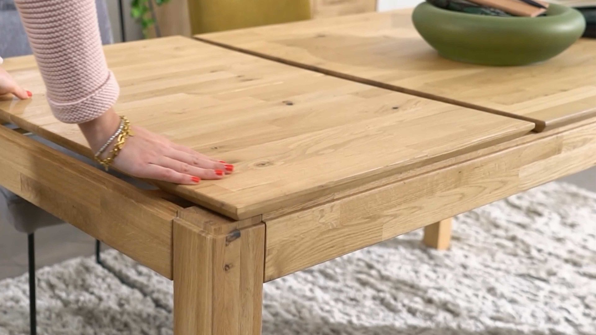 Auszugtisch 3s frankenmöbel aus Holz in Holzfarben 3S frankenmöbel Ausziehtisch Wildeiche - ca. 160 x 90 cm