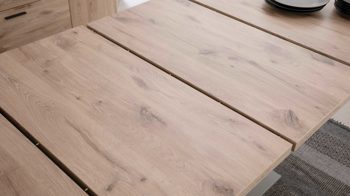 Auszugtisch Mca furniture aus Holz in Holzfarben Wohnprogramm Modena - Ausziehtisch Viking Eiche - ca. 180 - 200 x 100 cm