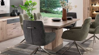 Auszugtisch Mca furniture aus Holz in Holzfarben Wohnprogramm Modena - Ausziehtisch Viking Eiche - ca. 180 - 200 x 100 cm