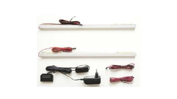 LED-Beleuchtung Mca furniture aus Kunststoff in Weiß Wohnprogramm Modena - Rückwandbeleuchtung zweiteilig