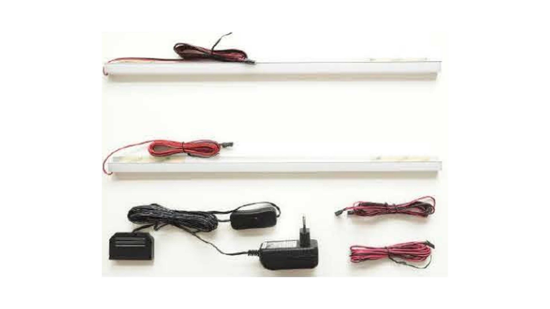 LED-Beleuchtung Mca furniture aus Kunststoff in Weiß Wohnprogramm Modena - Rückwandbeleuchtung zweiteilig