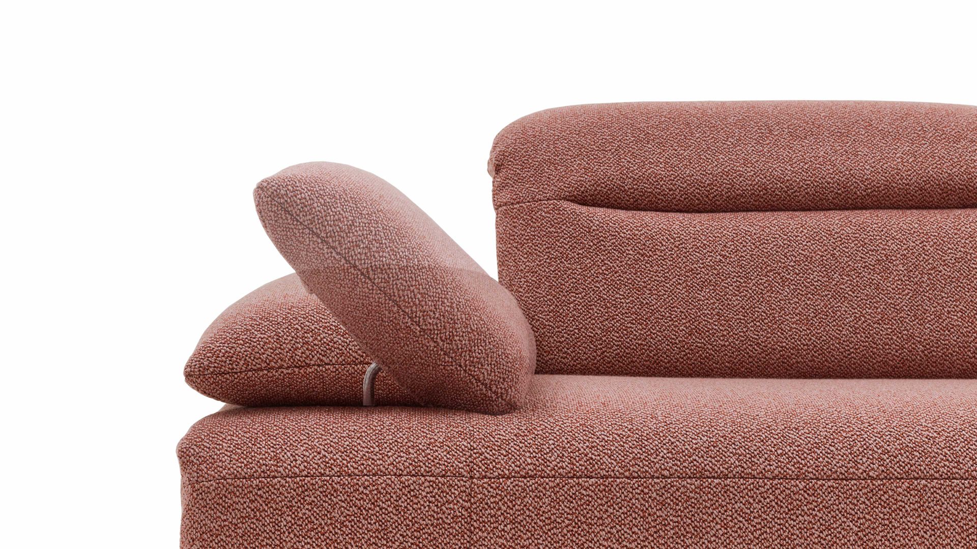 Ecksofa Himolla aus Stoff in Rot himolla Ecksofa Signa mit Funktionen roter Stoffbezug & Metallfüße - ca. 291 x 230 cm